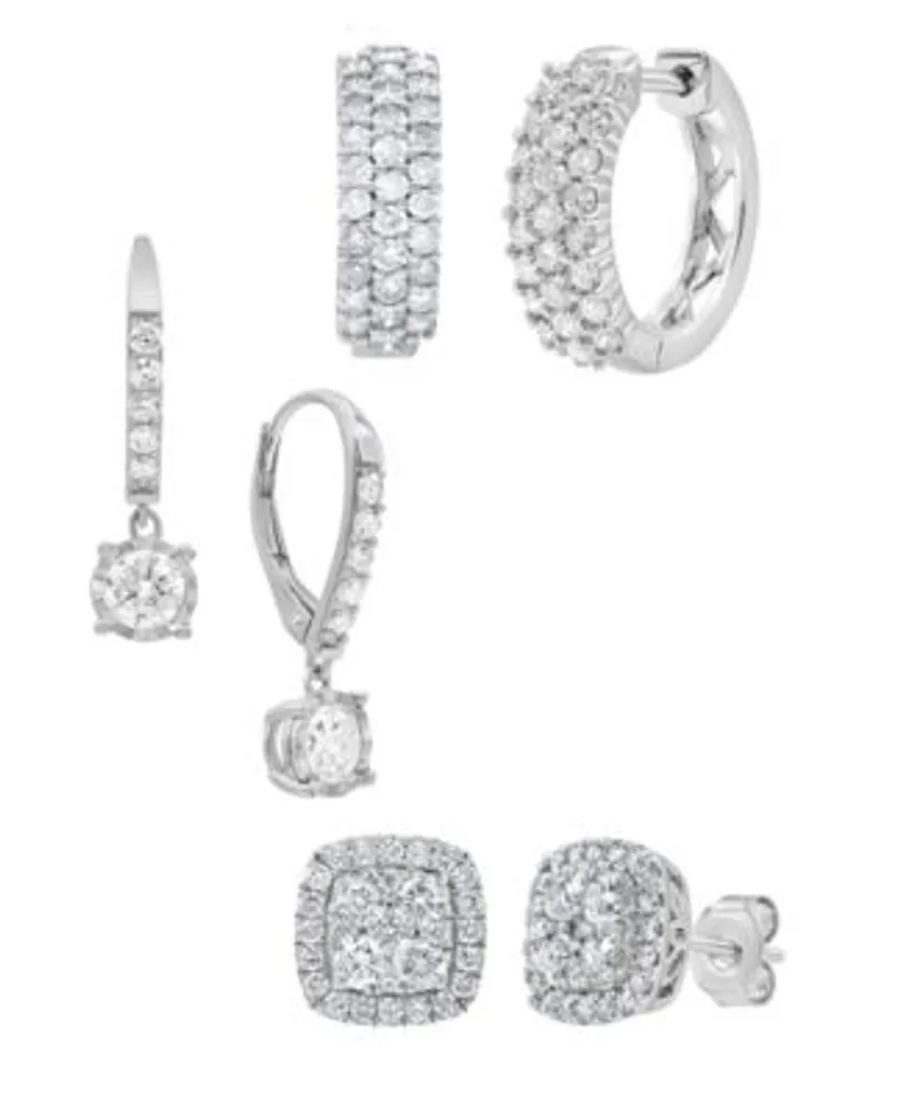 Macy's 1 carat diamond studs top