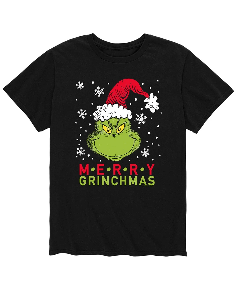 Airwaves Men's Dr. Seuss The Grinch Merry Grinchmas Tshirt Dulles