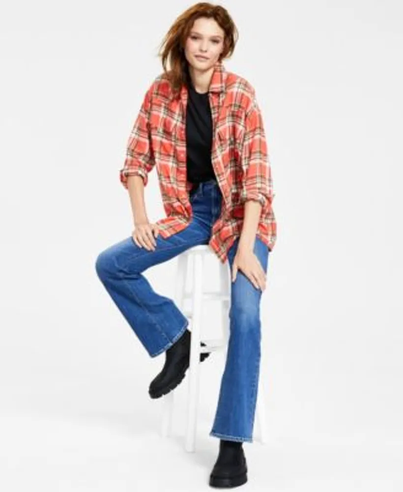 Levi's womens discount flannel shirts