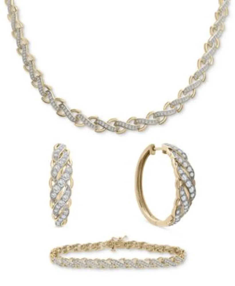 Wrapped In Love Diamond Diagonal Jewelry Collection In 10k Gold