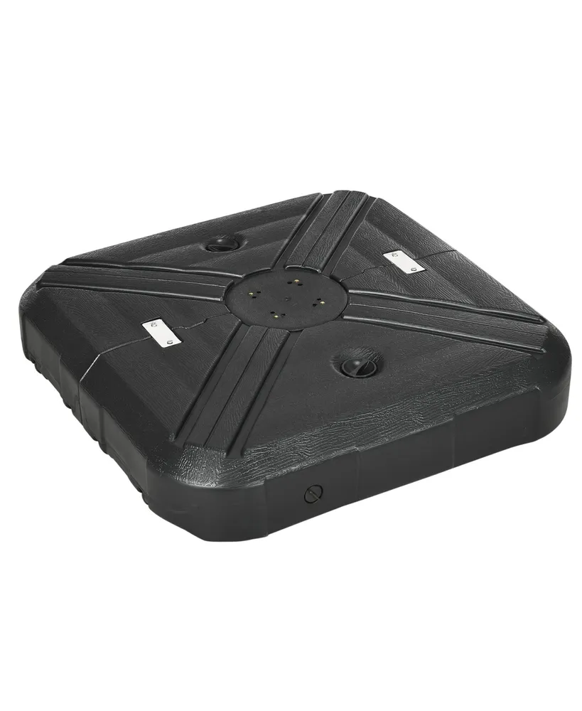 Outsunny Fillable Patio Cantilever Umbrella Base with Wheels