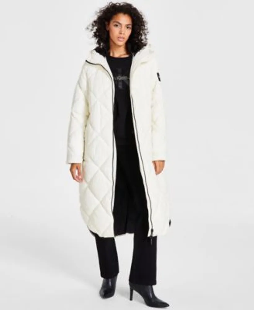 Calvin klein 2025 long padded coat