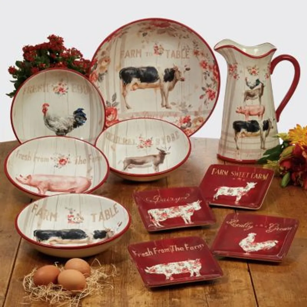 Farmhouse dinnerware hot sale