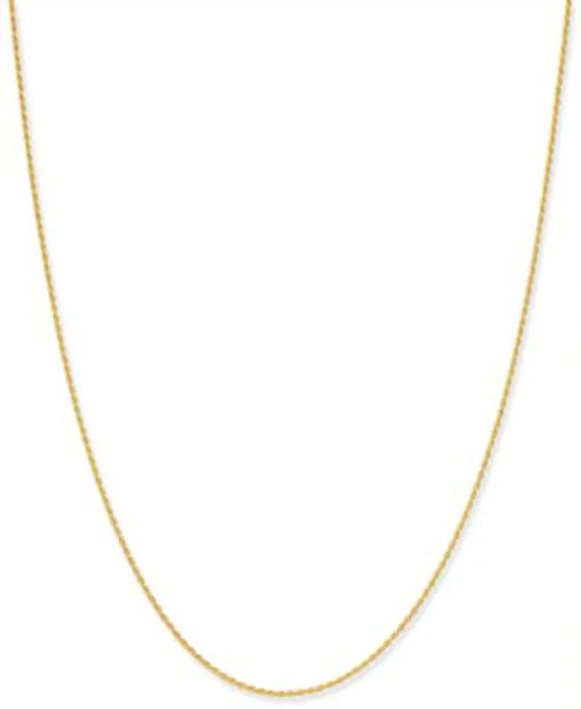 Macy s Giani Bernini Thin Rope Chain Necklace 16 24 1.5mm In 18k