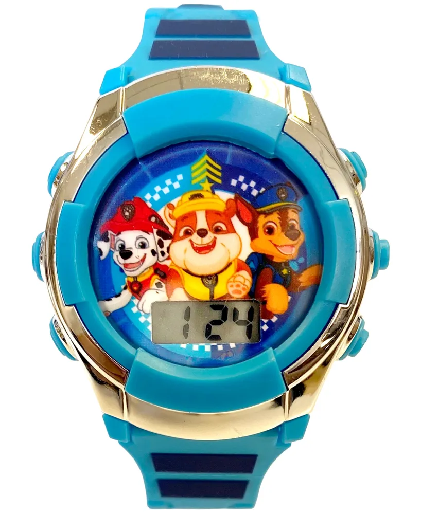 Accutime Kid's Digital Paw Patrol Blue Silicone Strap Watch 38mm Mall