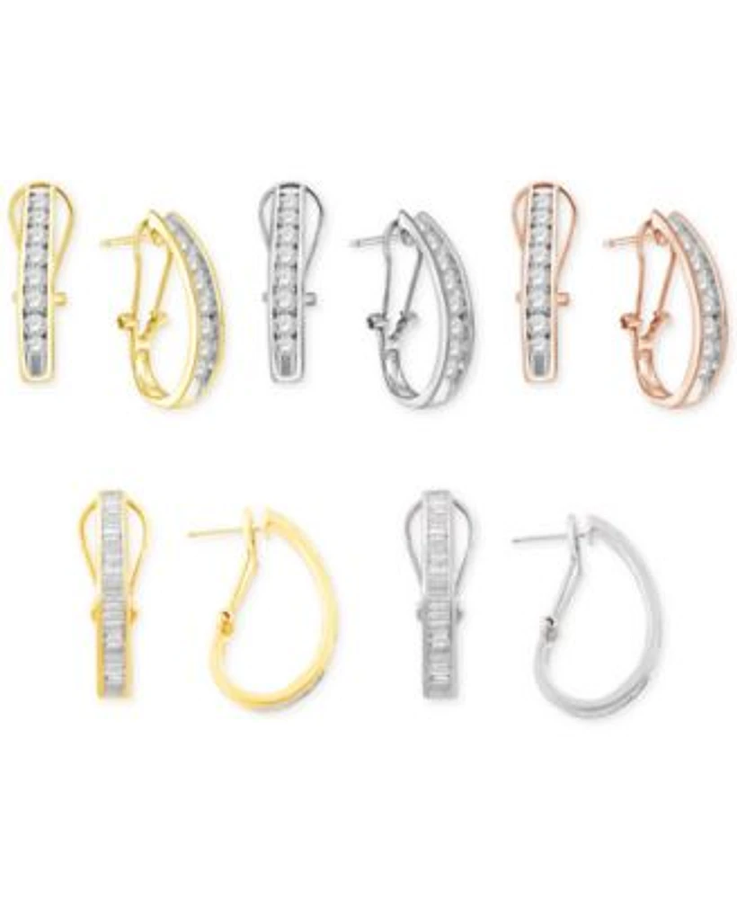 Macy s Diamond J Hoop Earring Collection Mall Of America 