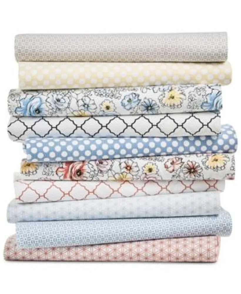 Charter Club Damask Designs 550 Thread Count Printed Cotton Sheet