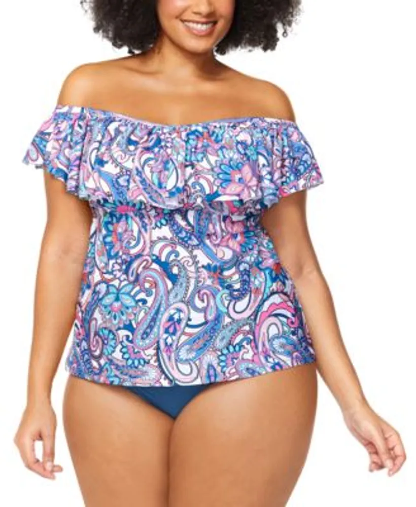 Flounce tankini top discount
