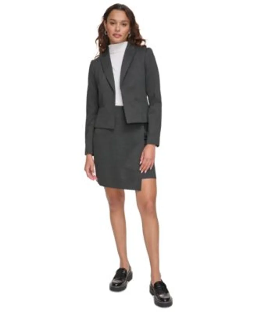 Calvin klein notched hotsell collar wrap coat