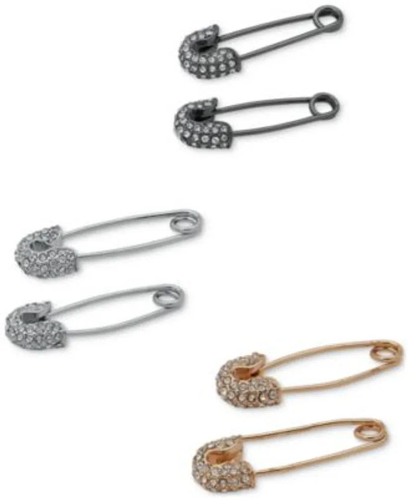 Safety pin earrings james online