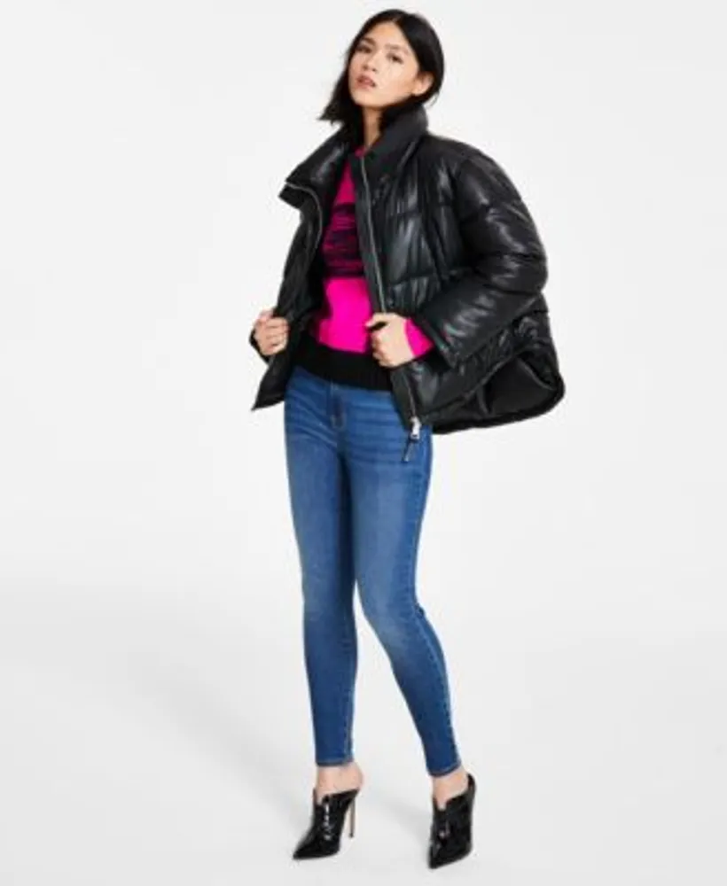 Dkny jean jacket womens sales