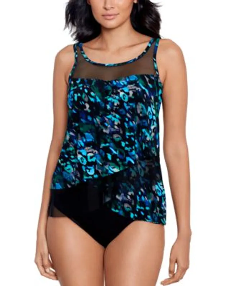 Miraclesuit Womens Sophisticat Mirage Underwire Tankini Top High