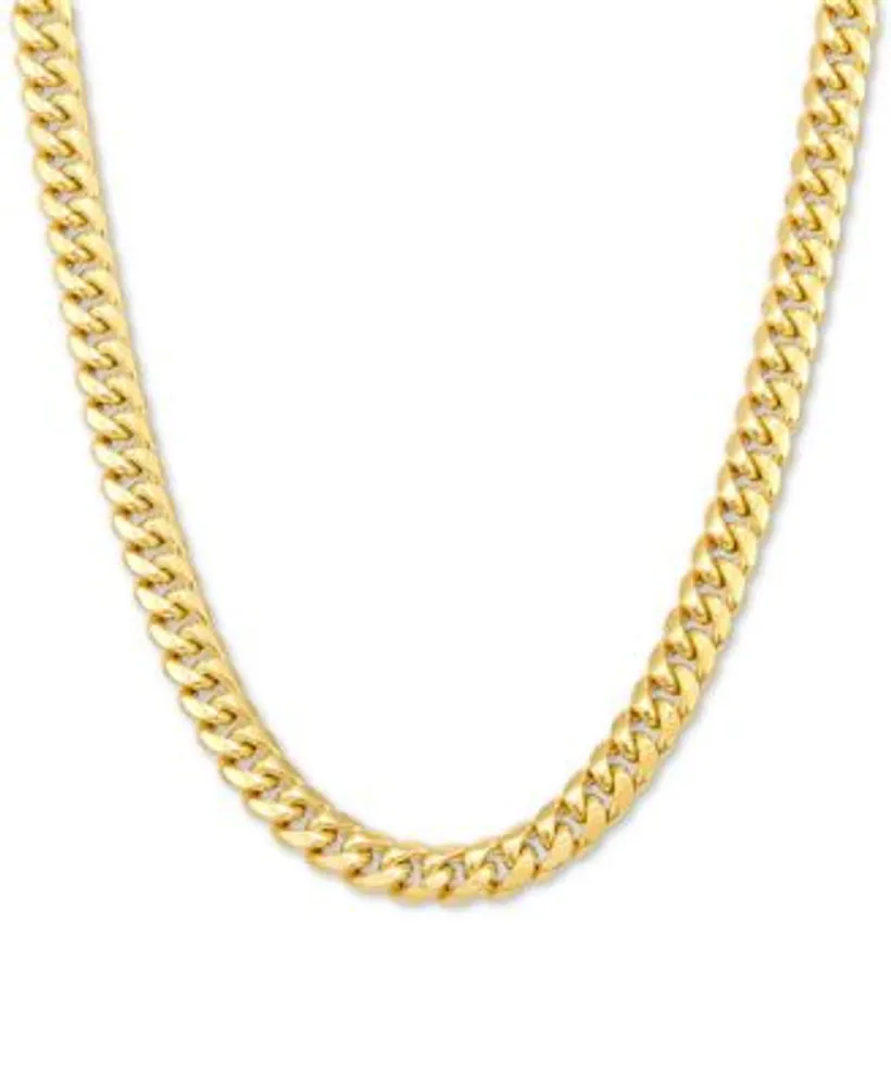 Italian Gold Miami Cuban Link Chain Necklace 6mm 18 26 In 10k