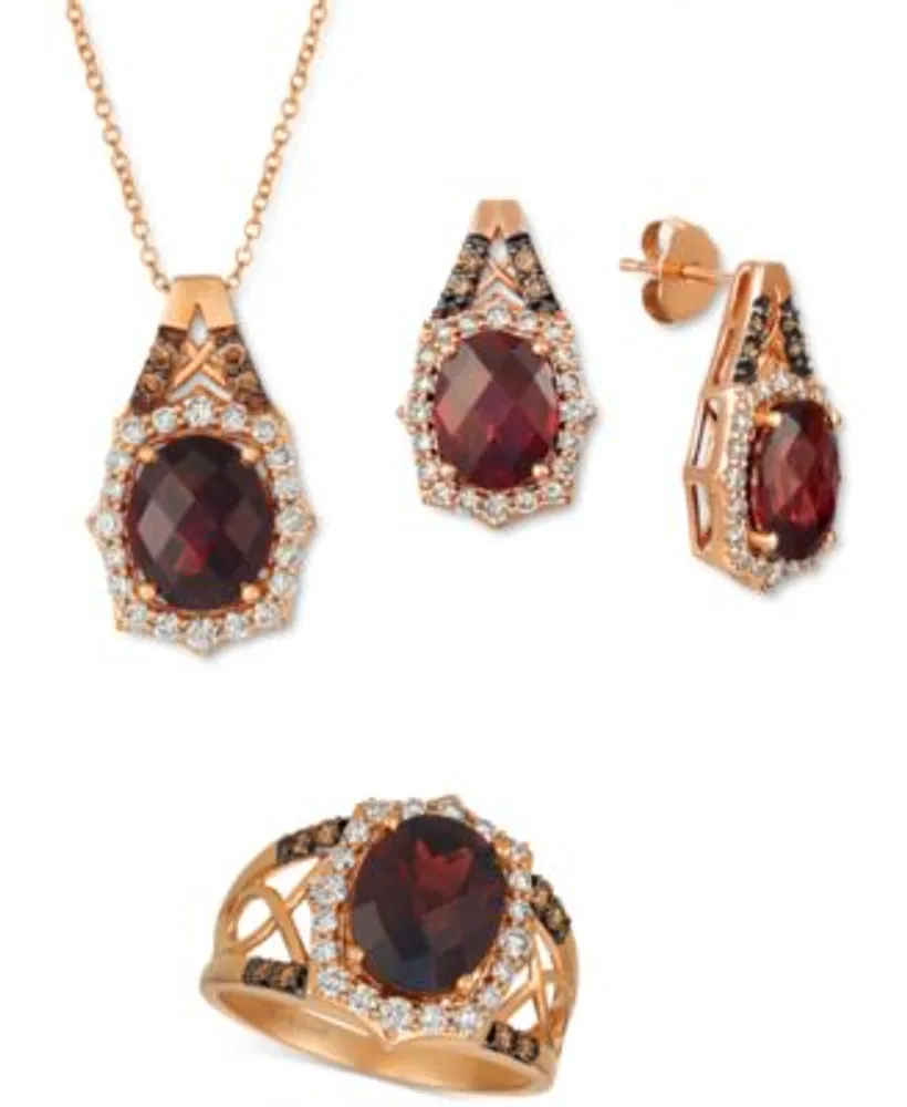 Le vian rhodolite garnet necklace top