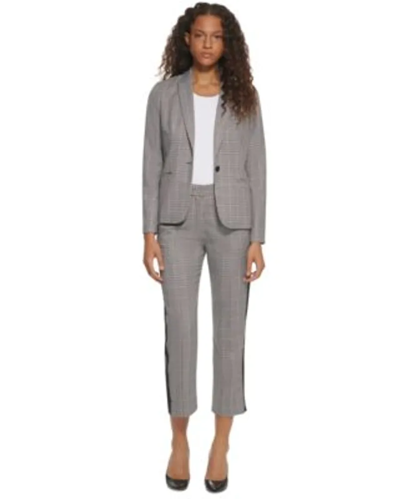 Tommy Hilfiger Womens Printed Side Striped Straight Leg Pants One