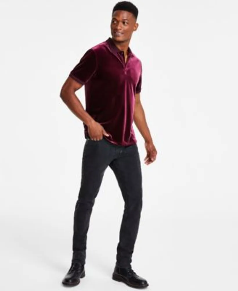 Velour polo shirt discount