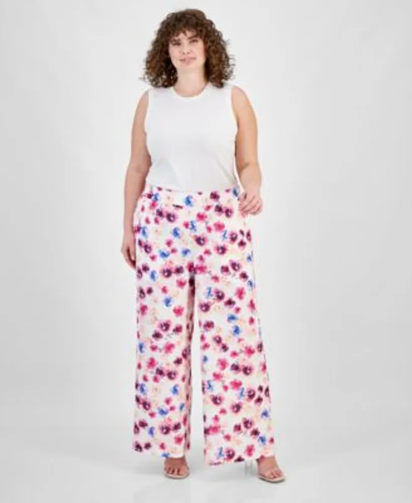 Macys plus size best sale pants