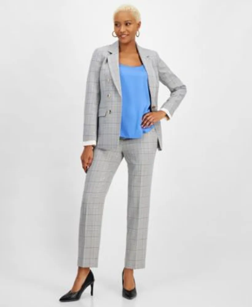 Macys womens plaid pants hotsell