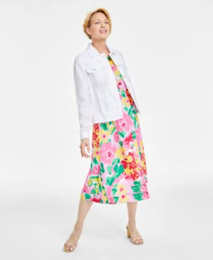 Macys linen jacket sales