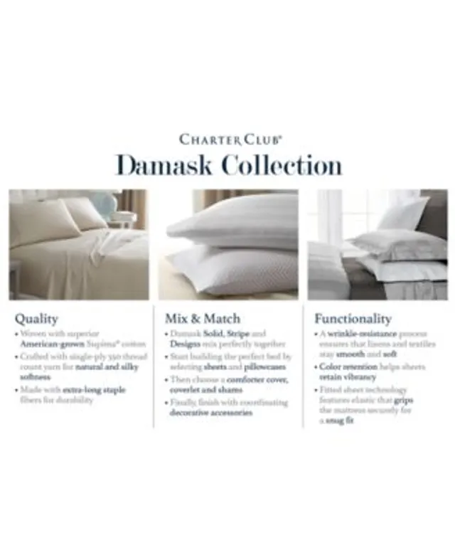 Charter club deals damask pillow cases