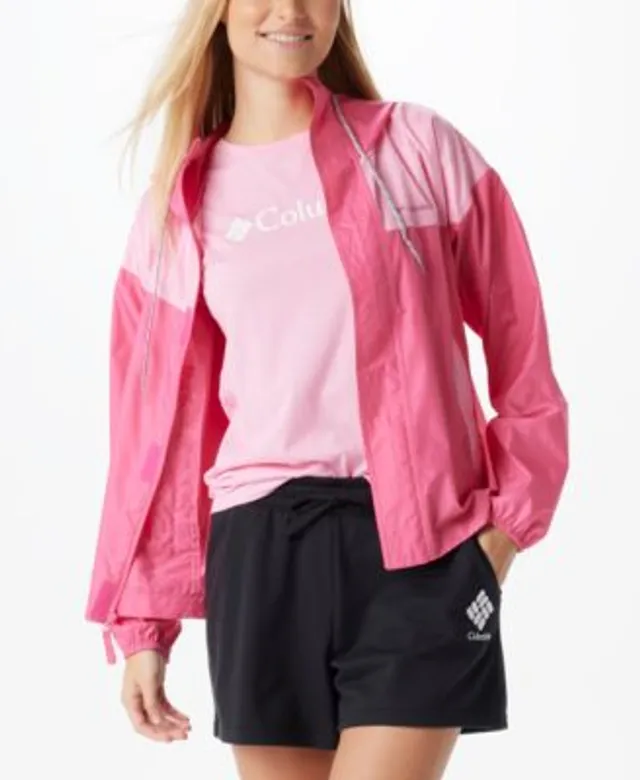 Columbia Womens Flash Challenger Windbreaker Jacket Trek Short