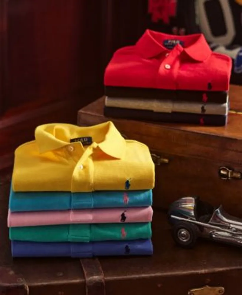 Cotton mesh polo shirt ralph lauren store