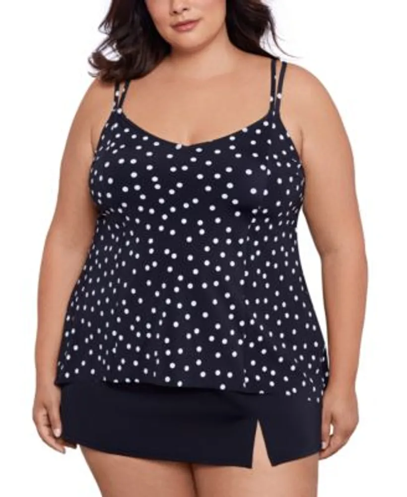 Macys plus size swim 2025