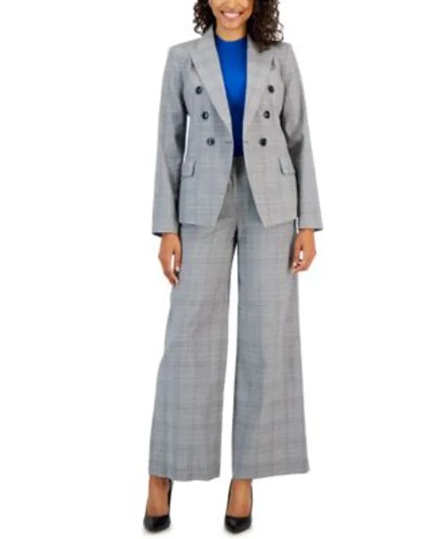 Tahari discount plaid blazer