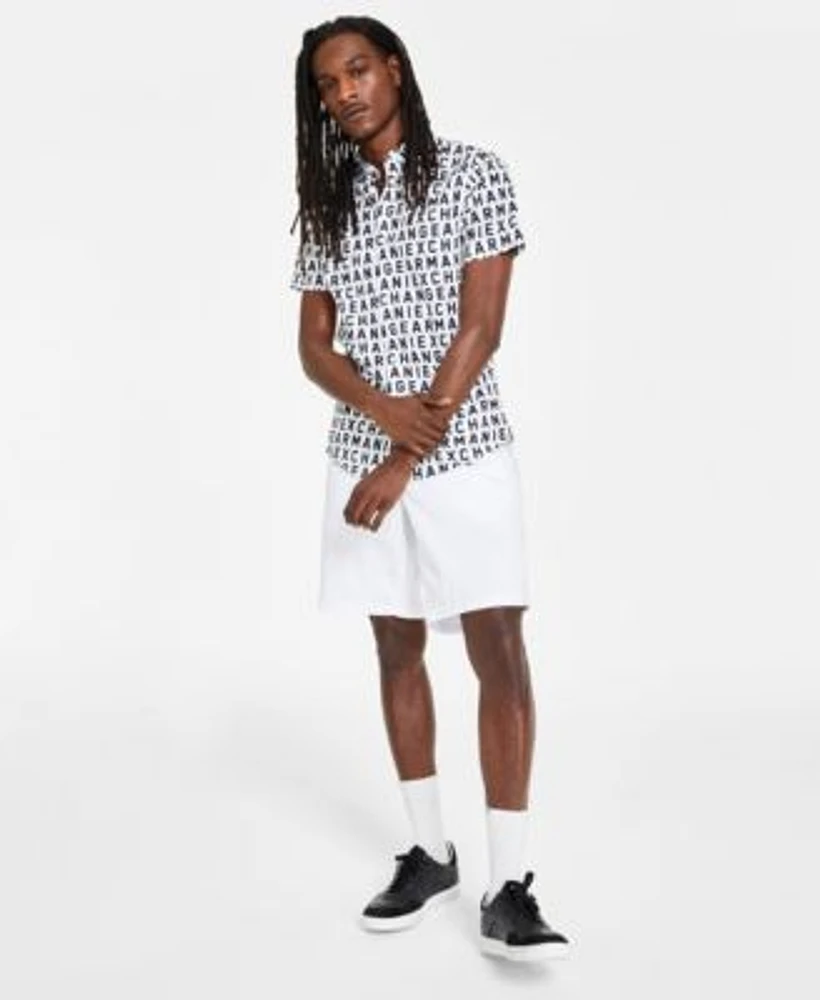 Armani all over print shorts top