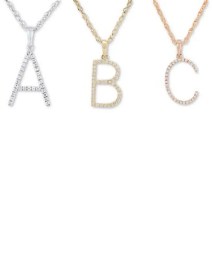 Macy's initial necklace hotsell