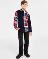 Tommy Hilfiger Toddler Little Big Boys Plaid Corduroy Shirt