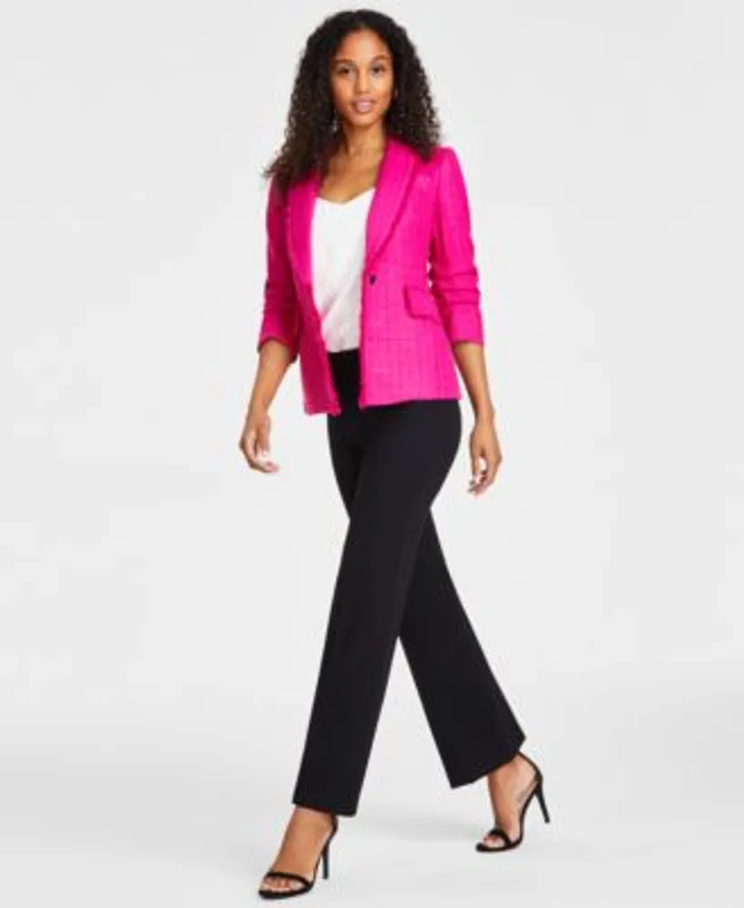 Anne klein shop tweed fringe jacket