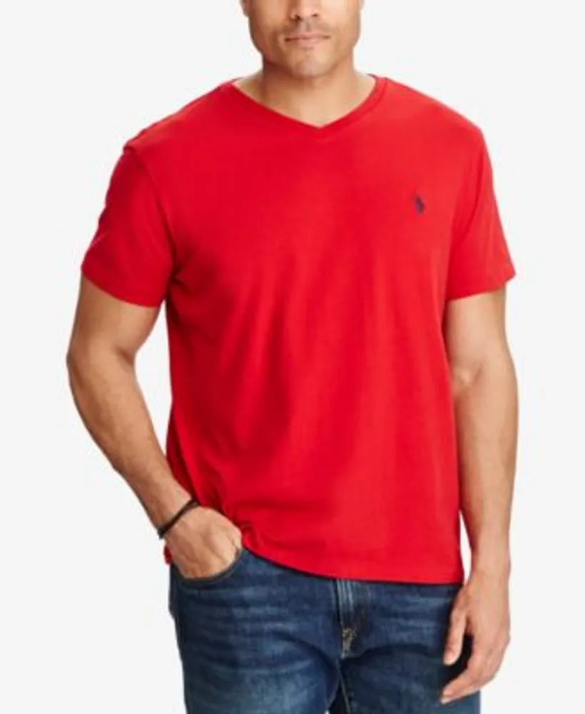 Polo Ralph Lauren Mens V Neck T Shirt Regular Big Tall Plaza Las