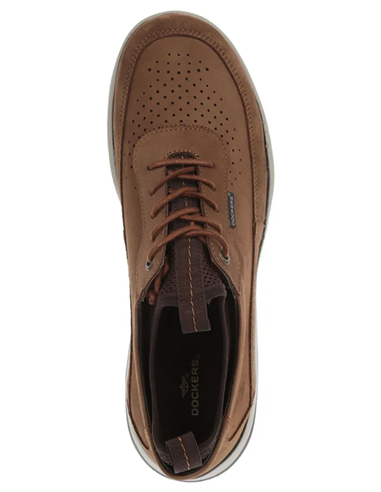 DOCKERS Zapato derby Dockers piel tabaco Paseo Interlomas Mall