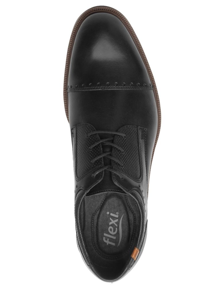 Zapato derby flexi online piel negro