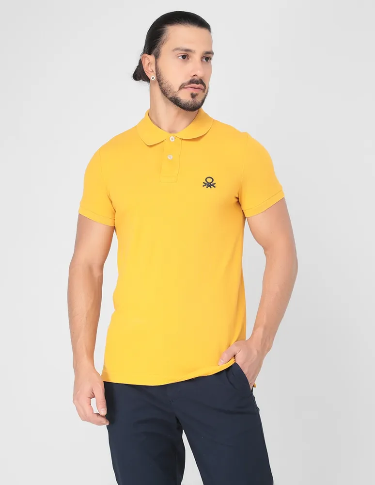 BENETTON Playera tipo polo Benetton para hombre Paseo Interlomas Mall