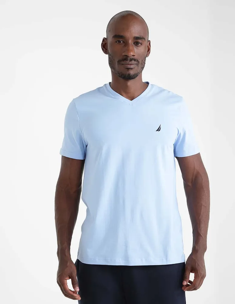 Playeras de cuello v 2025 para hombre