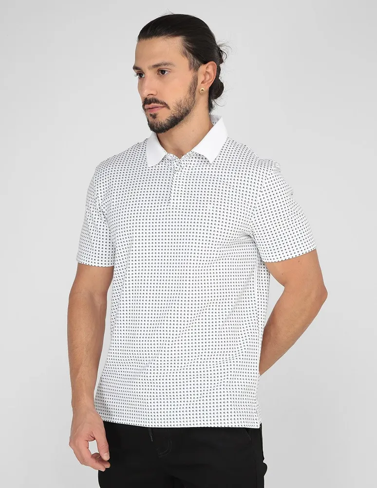 CALVIN KLEIN Playera tipo polo Calvin Klein estampado a lunares