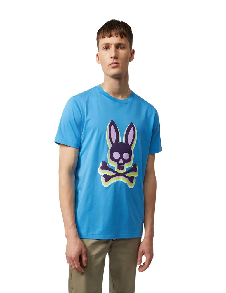 PSYCHO BUNNY Playera Psycho Bunny Fw22 cuello redondo para hombre