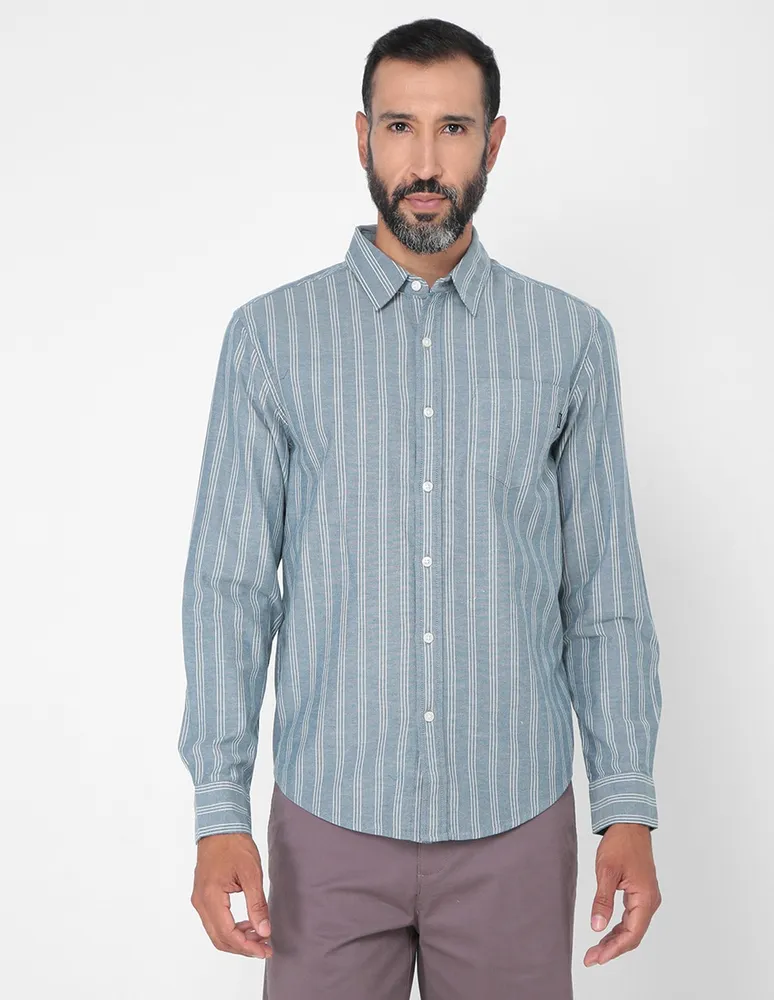 DOCKERS Camisa casual Dockers de algod n manga larga para hombre