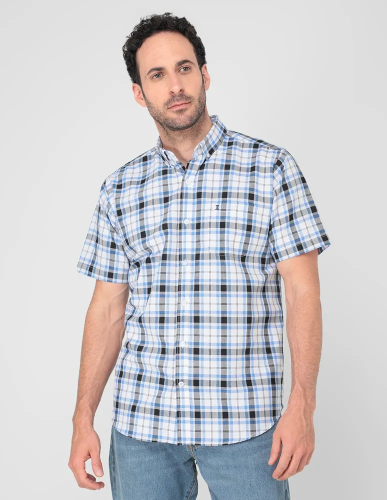 DIORO Camisa casual Dioro manga corta para hombre Paseo