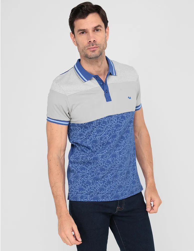 FERRIONI Playera tipo polo Ferrioni estampado logo para hombre