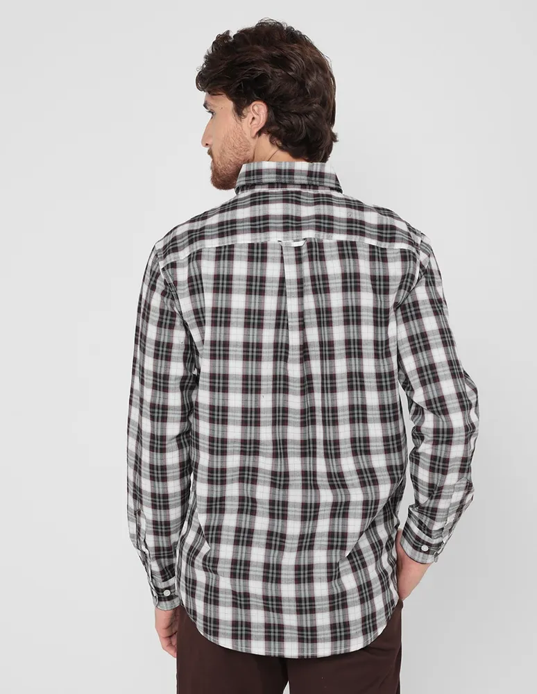 CHAPS Camisa casual Chaps manga larga para hombre Paseo