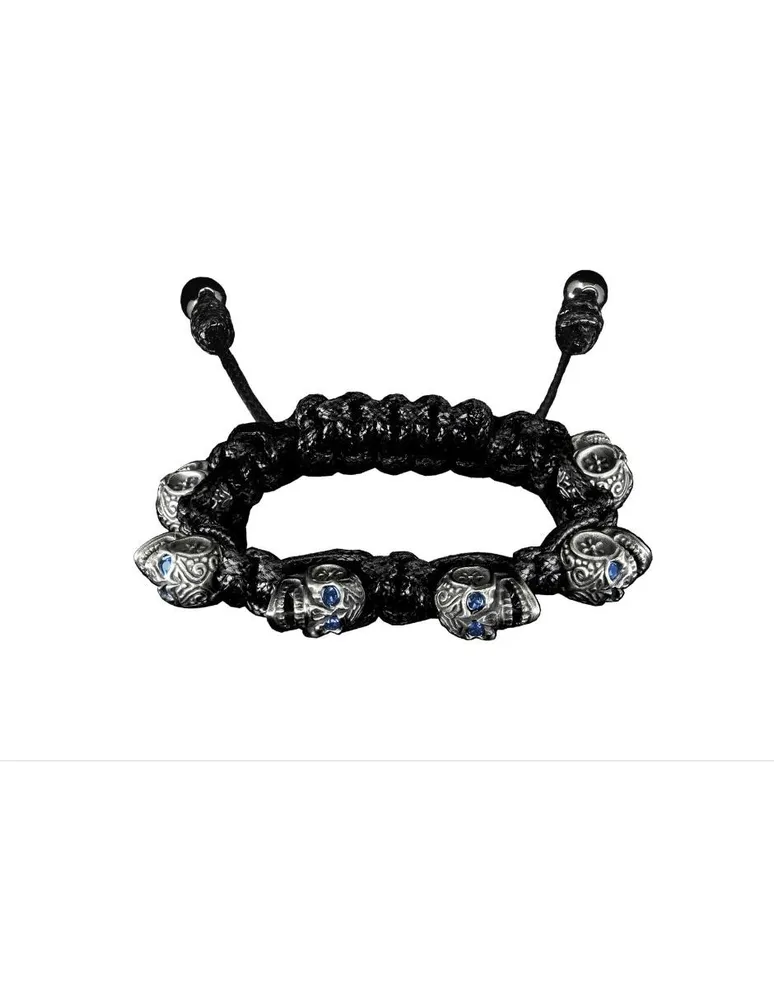 Pulsera para caballero Bomberg Skully gris obscuro