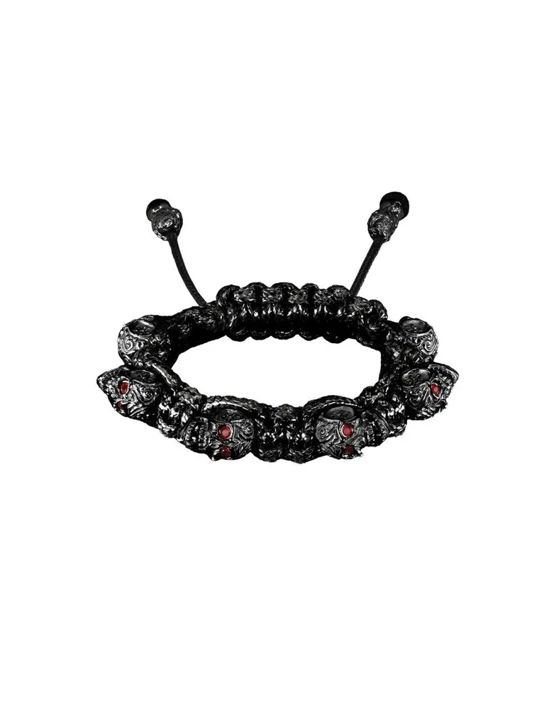 Pulsera para caballero Bomberg Skully negra