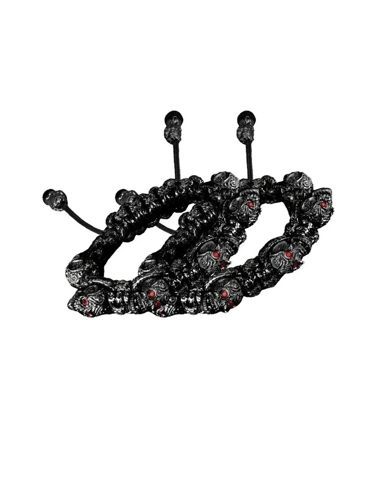 Pulsera para caballero Bomberg Skully negra