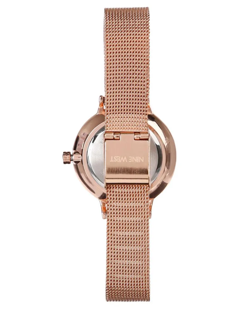 Reloj nine west online rose gold