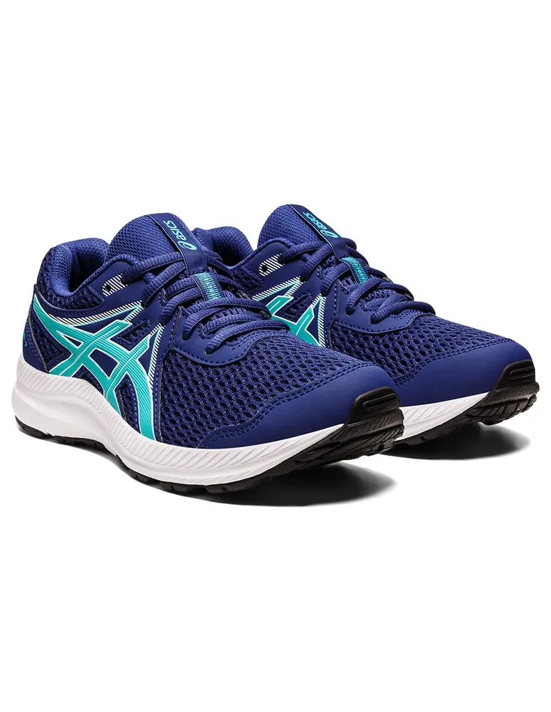 Asics best sale infantil azul