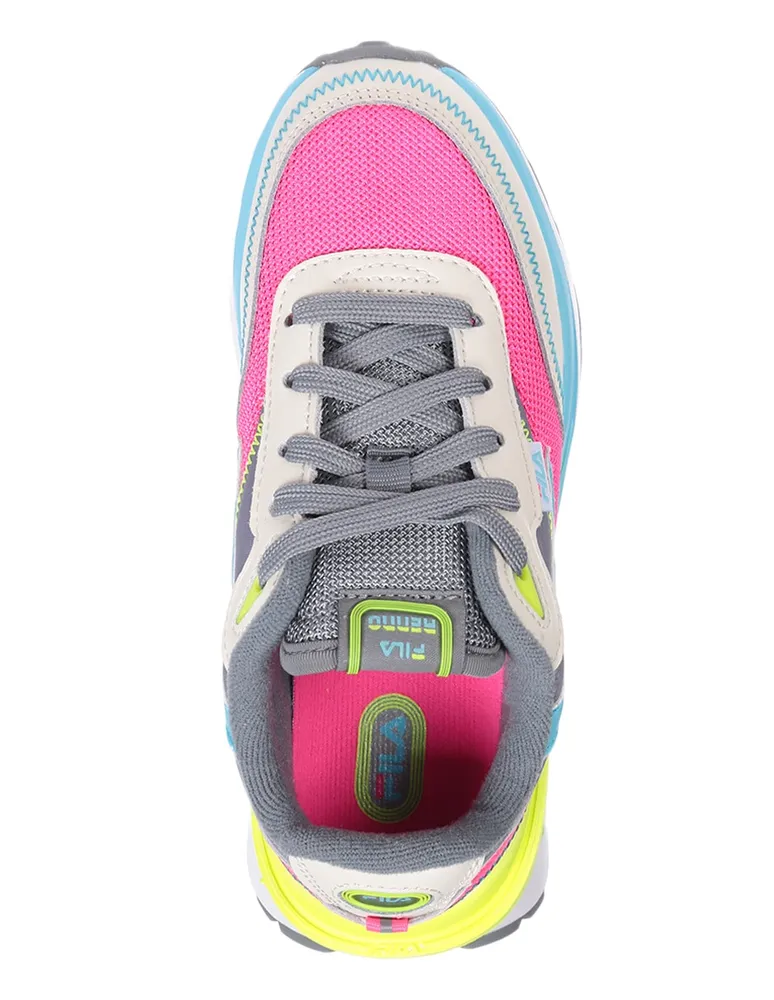 Tenis fila grises mujer clearance vestir