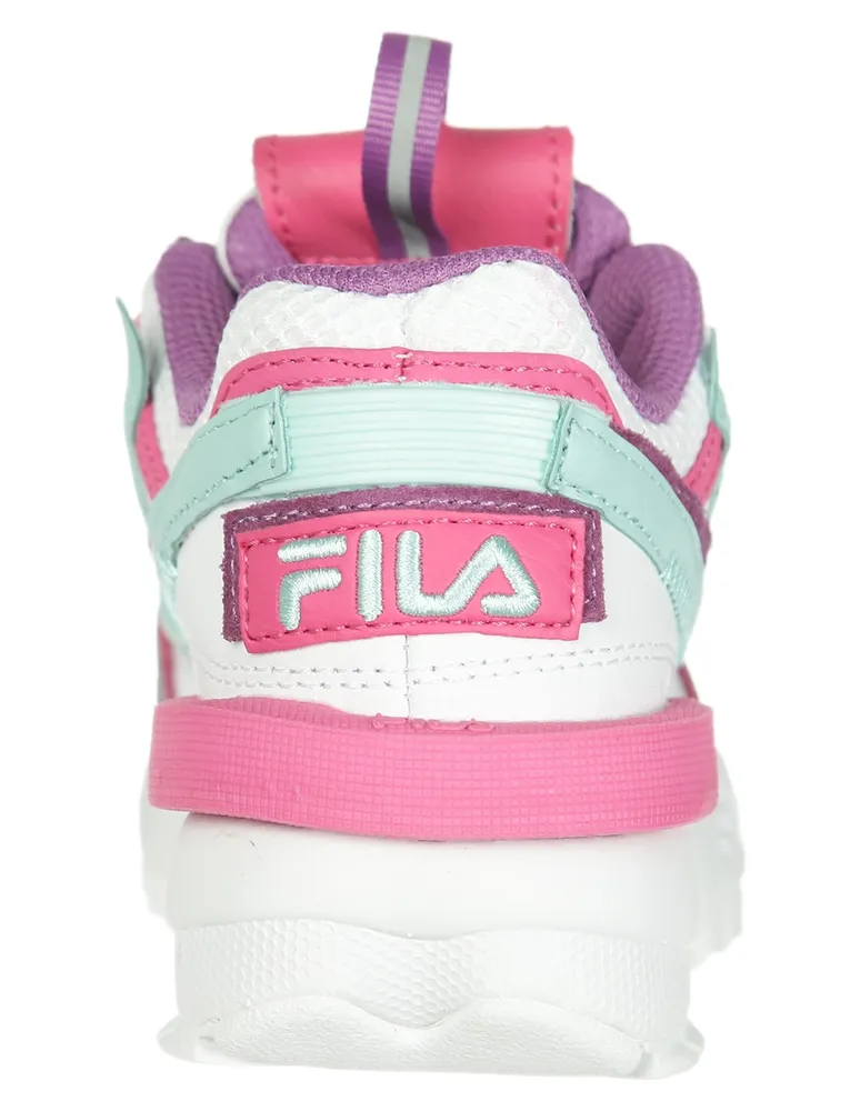 Zapatos fila blancos con hotsell rosado xl